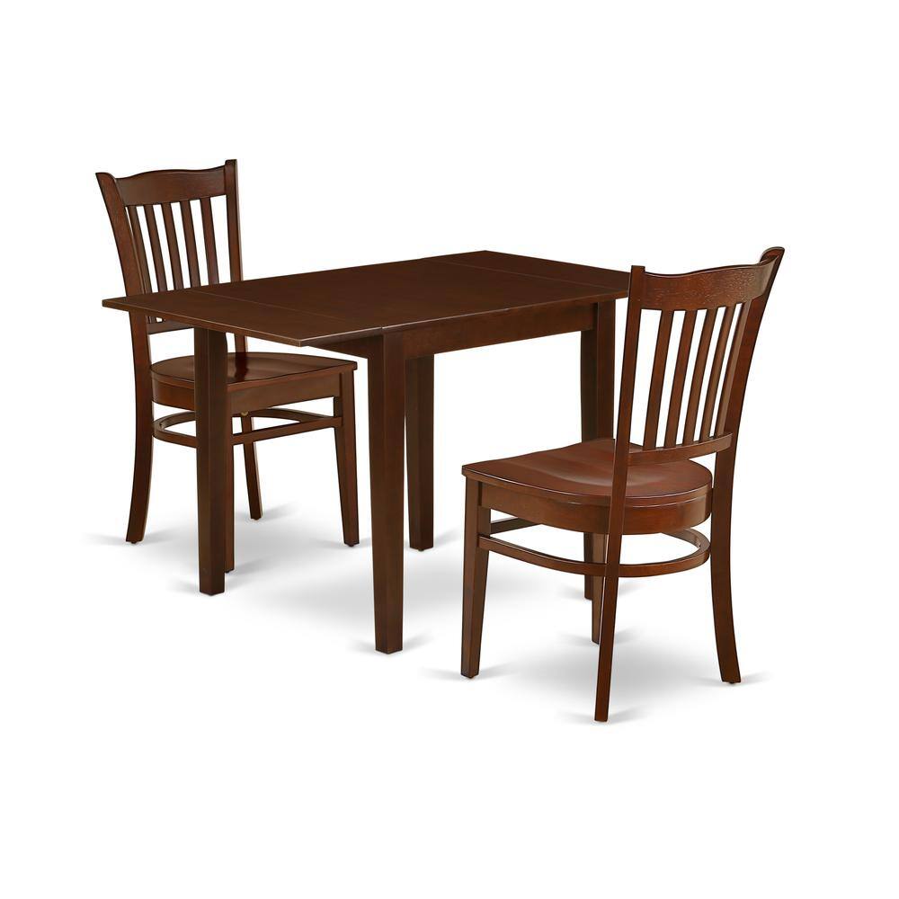 Left. East West Furniture - Dining Room Set Mahogany - Brown.
