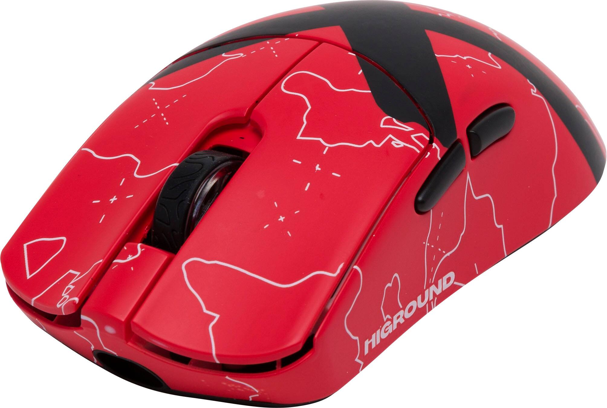 Alt View 1. Higround - Yuma Lightweight Wireless Optical Gaming Mouse with Hand-Applied Art - Wireless - 100 Theives - Team Issue.