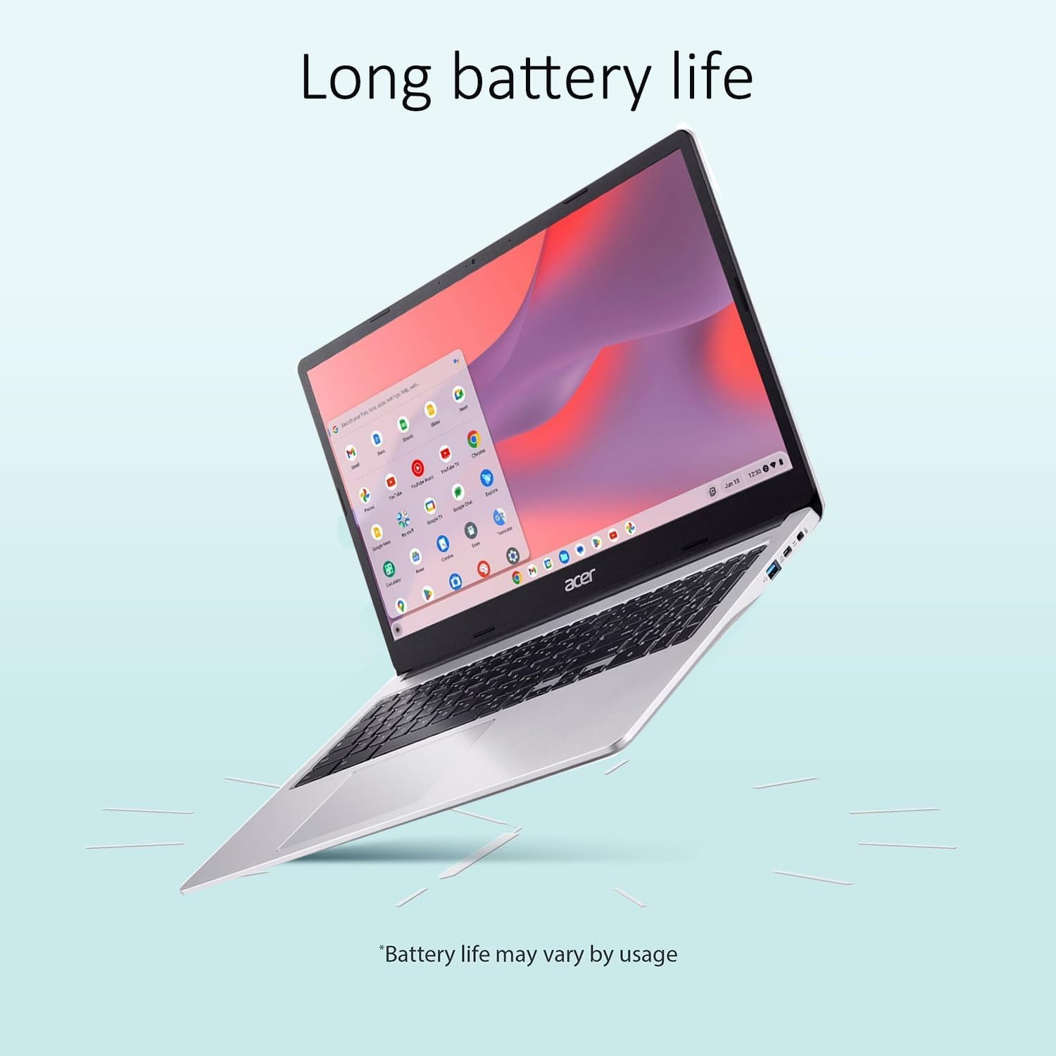 Long battery life

- 1232 091 52,50

acer

'Battery life may vary by usage