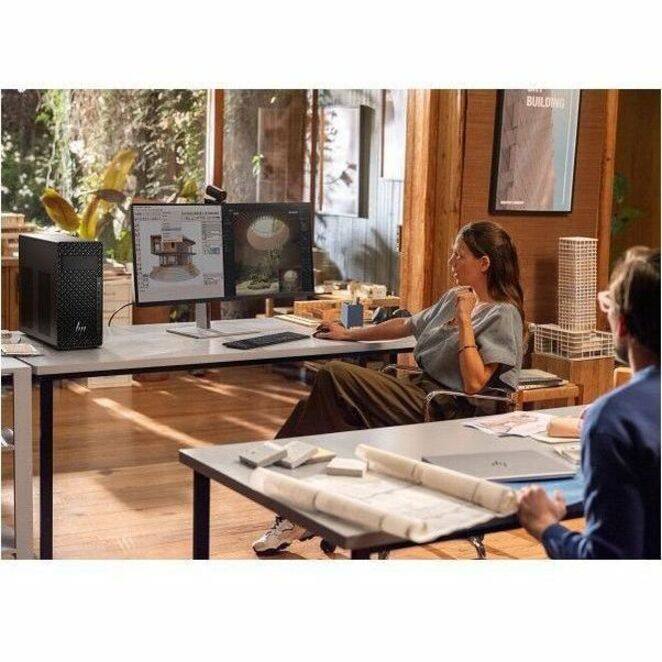Alt View 8. HP - HP Z2 G1i Workstation - Intel Core Ultra 7 265 - 32 GB - 1 TB SSD - Tower - Black - Intel W880 Chip - Windows 11 Pro - Black.