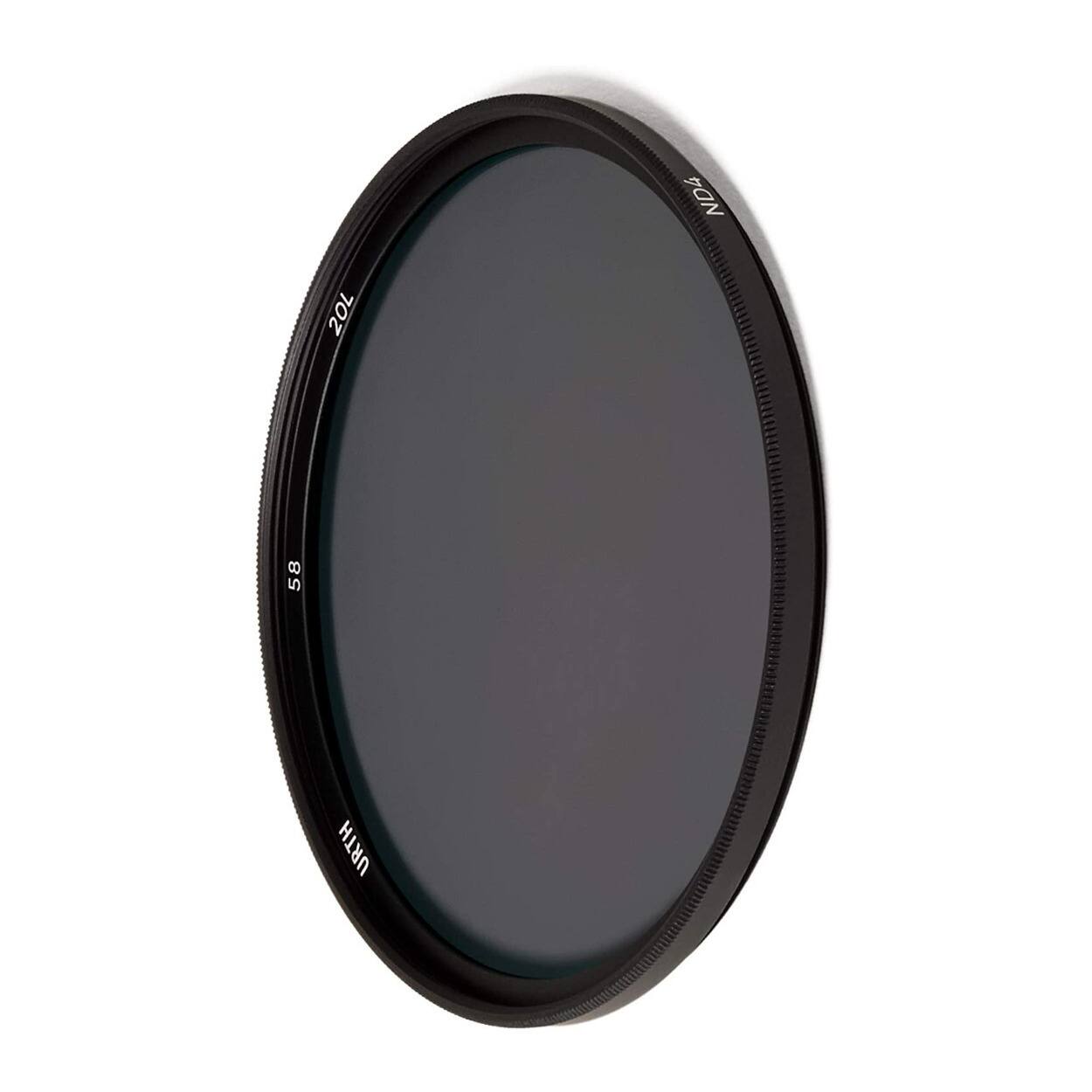 Back. Urth - Urth 58mm ND4 2 Stop Nano-Coating Circular Lens Filter Plus with Ultra-Slim Rim.