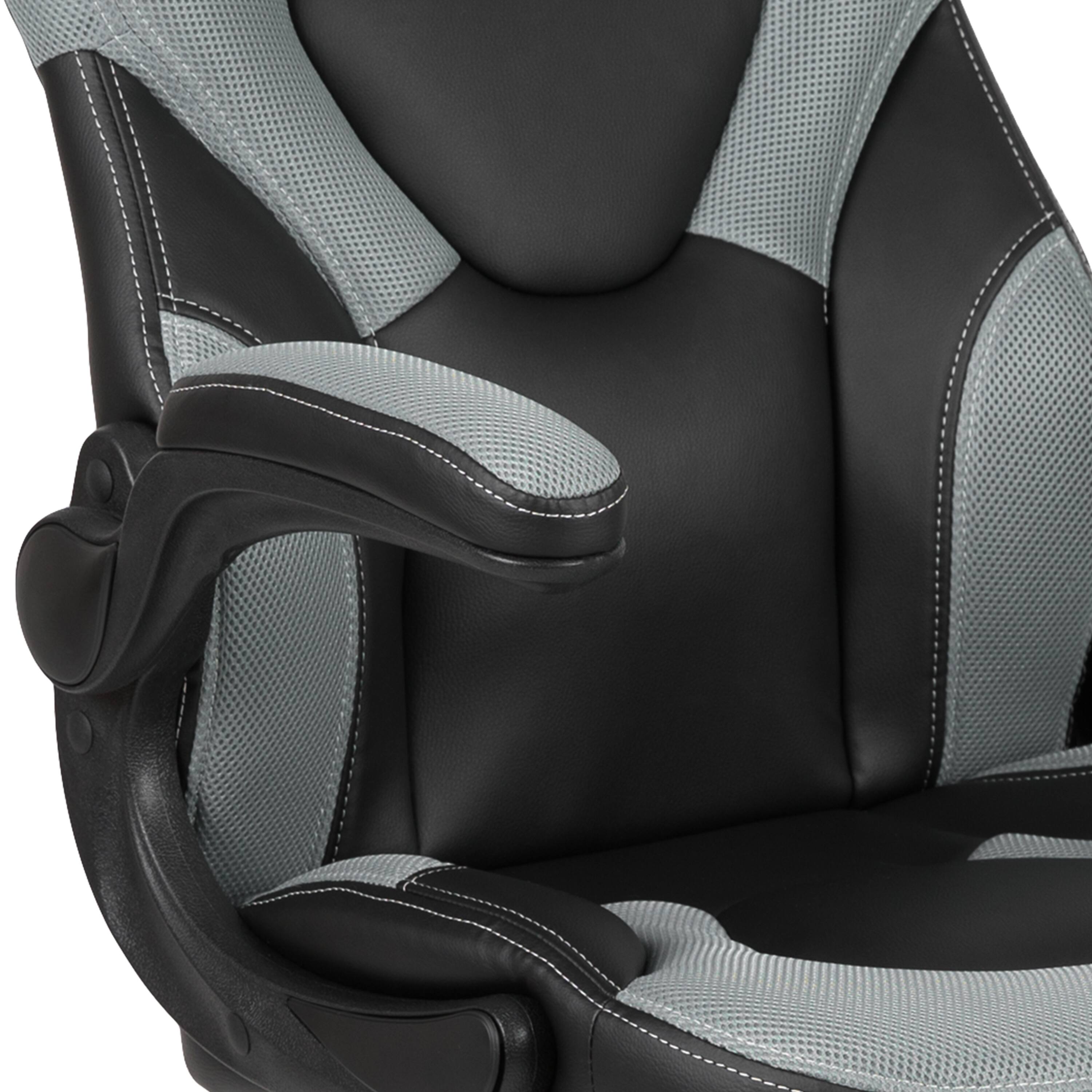 Alt View 10. Emma + Oliver - Z100 Gaming Chair Racing Office Ergonomic Computer PC Adjustable Swivel Chair - Gray.