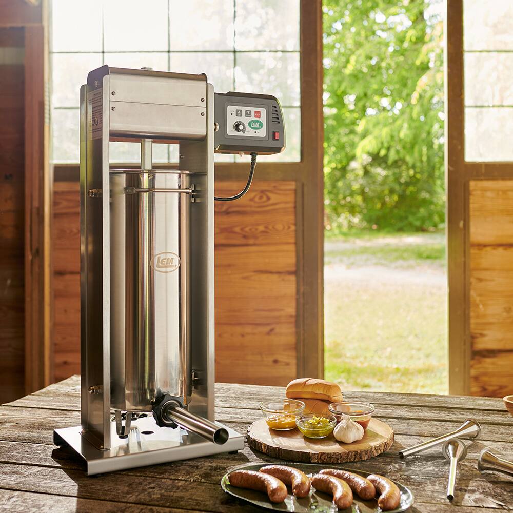 Alt View 11. LEM Product - Big Bite 30LB Motorized Stuffer - Stainless.