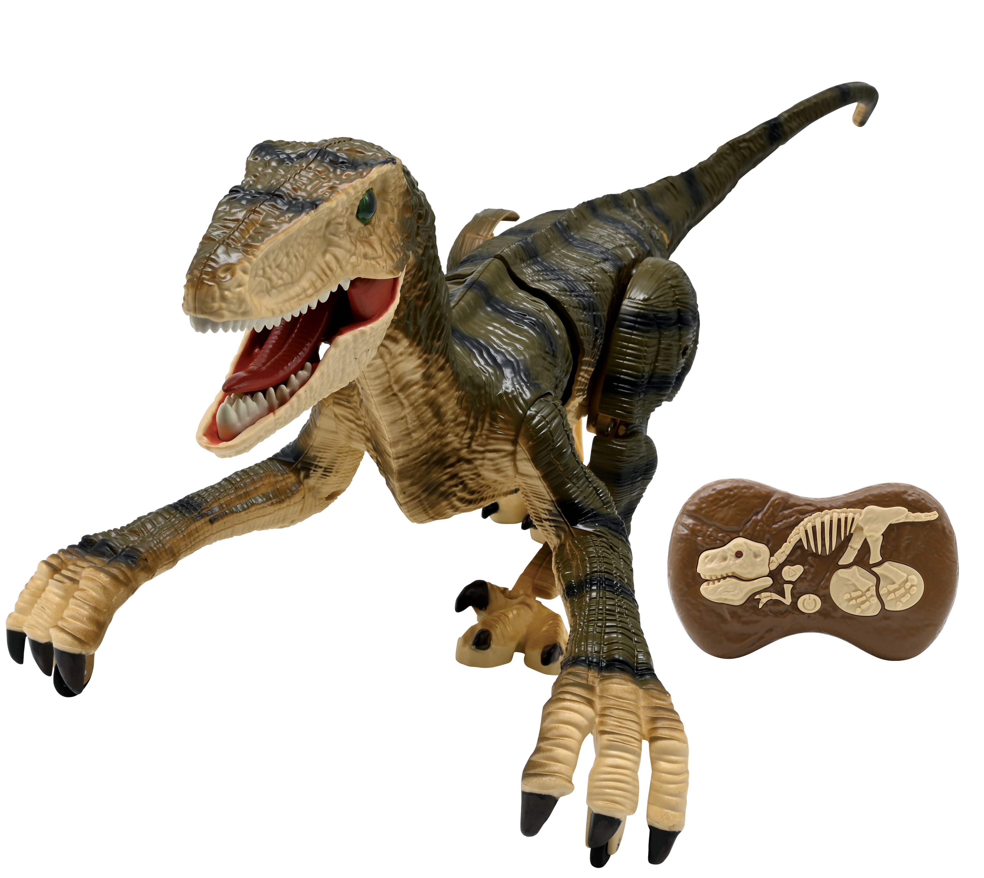 Lexibook - RC Velociraptor Dinosaur with Realistic Sound Effects