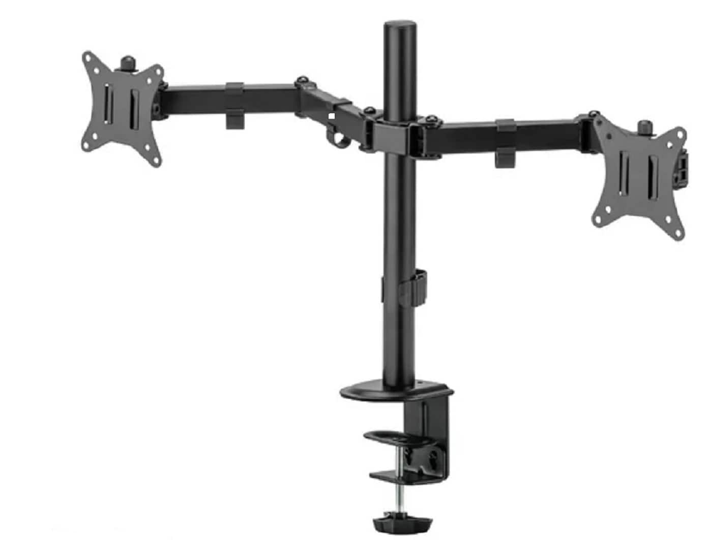 Barkan - Adjustable Dual Arms, Up to 32" Monitor - Black