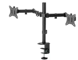 Barkan - Adjustable Dual Arms, Up to 32" Monitor - Black