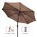Alt View 14. Nature Spring - 9-Foot Outdoor Patio Umbrella with Push Button Tilt - Brown.