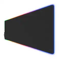 Front. Kratos Power - Kratos Power Gaming RGB Gaming Mouse Pad - Black.