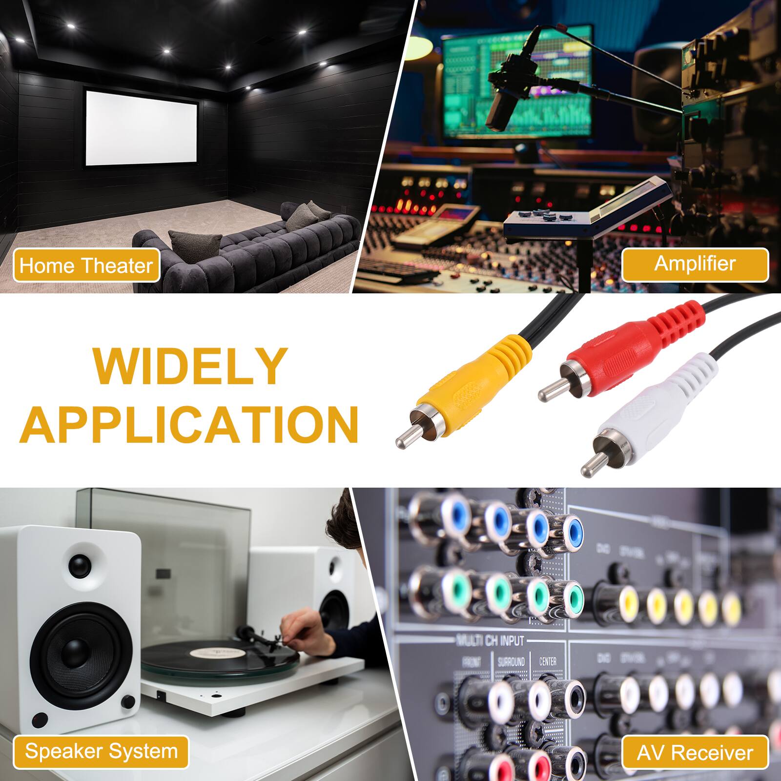 Home Theater Amplifier  
WIDELY APPLICATION  
MULTI CH INPUT N SURROUND CENTER - DE Speaker System AV Receiver