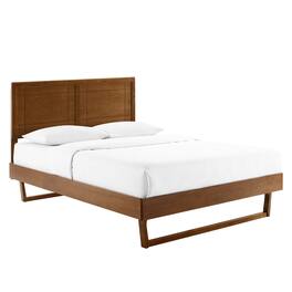 Modway - Marlee Wood King Platform Bed With Angular Frame - Brown