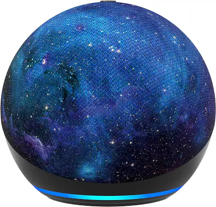 Front. Amazon - Amazon Echo Dot Kids with Alexa (newest model), Designed for kids, w/ parental controls, Includes 1 Year of Amazon Kids+ - Stardust.