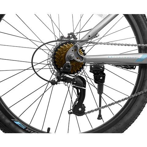 Alt View 5. BreeBe - 26 Inch Mountain Bike for Adults & Teens, High Carbon Steel Frame, 21-Speed, Front & Rear Disc Brakes, 26x2.125 Tires - Blue + Grey.