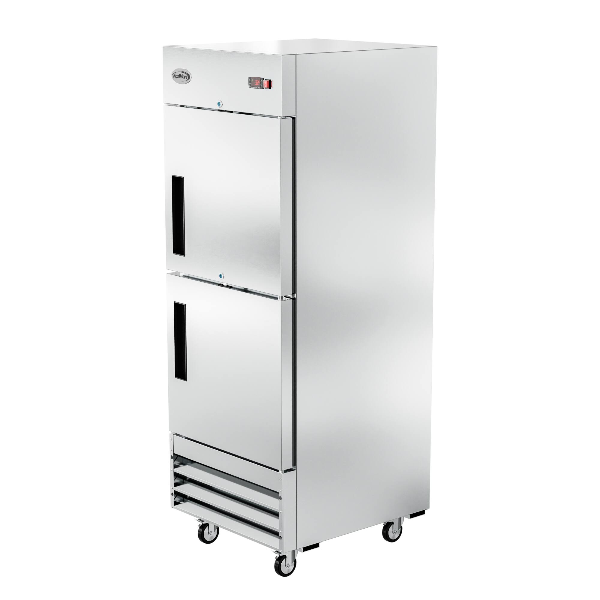 Alt View 10. Koolmore - 29 in. Commercial Stainless Steel Solid Half Door Reach-In Refrigerator, 23 cu. ft. RIR-1D-SSHD - Stainless-Steel.