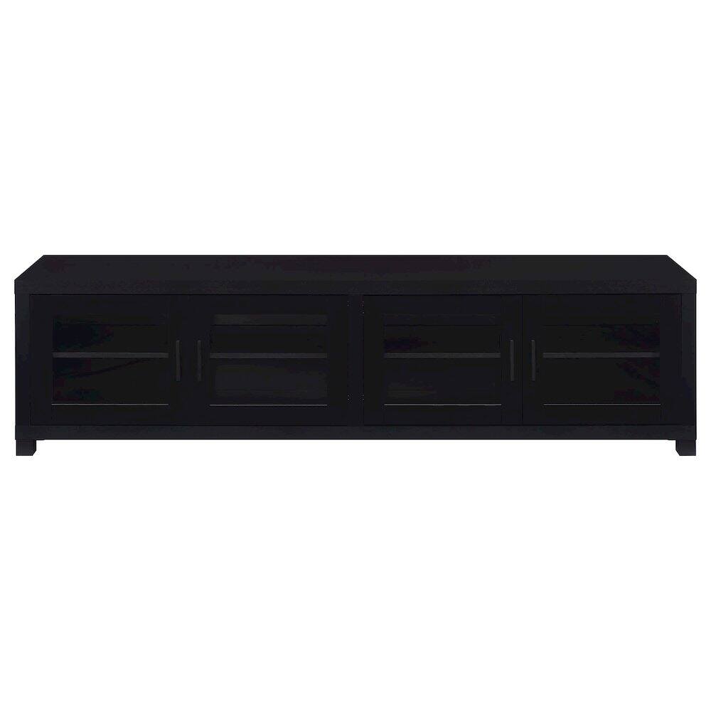 Alt View 4. Coaster Co. of America - Jupiter 4-door Engineered Wood 79-inch TV Stand Black - Black.