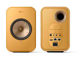 KEF - LSXII Wireless Bookshelf Speakers (Pair) - Amber Haze