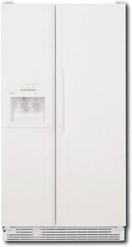 Front Standard. KitchenAid - 21.7 Cu. Ft. Side-by-Side Refrigerator with Thru-the-Door Ice and Water - White (Special Order).