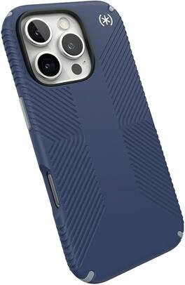 Speck - Presidio2 Grip with MagSafe Case - iPhone 16 Pro - Blue