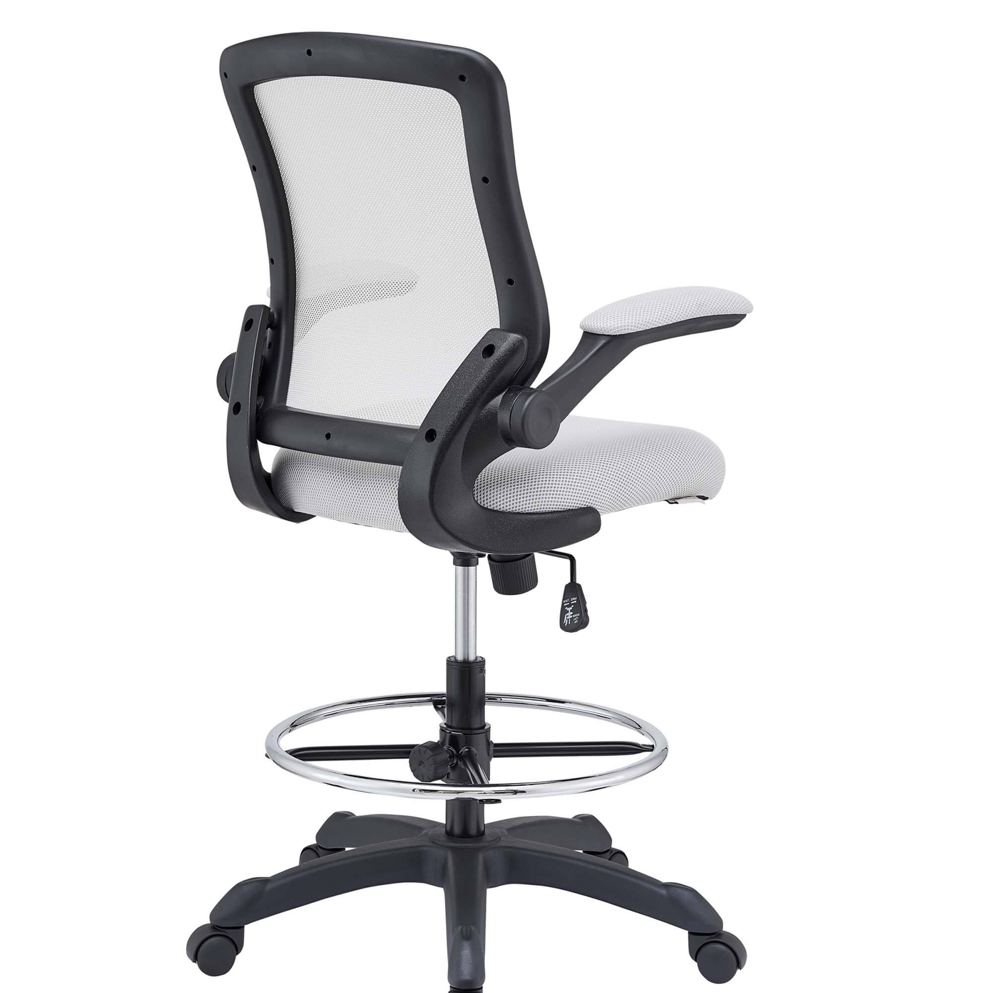 Alt View 4. Modway - Veer Drafting Chair by Modway - Gray.