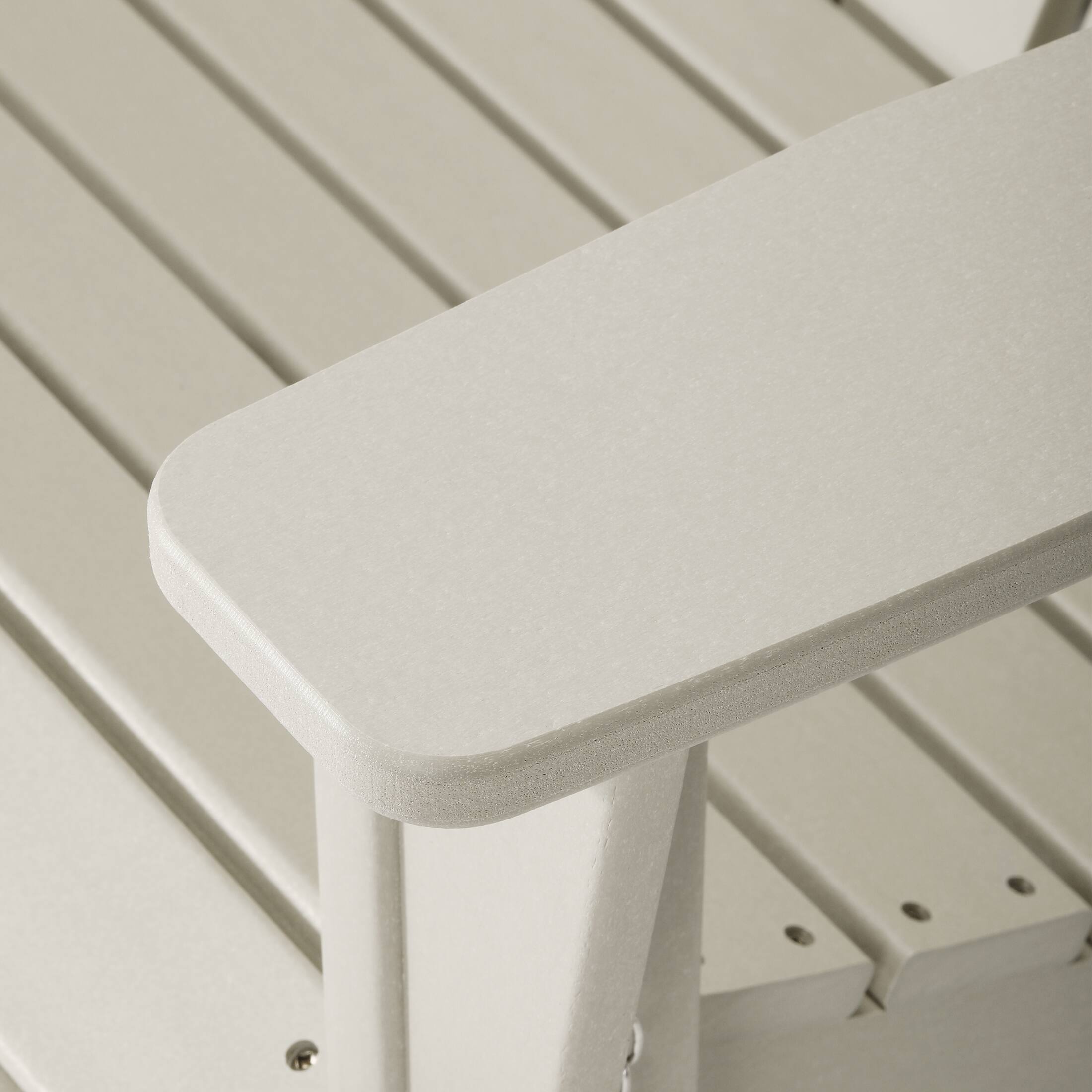 Alt View 3. WestinTrends - WestinTrends St. Augustine Outdoor Patio 49" HDPE Folding Adirondack Garden Bench - Sand.