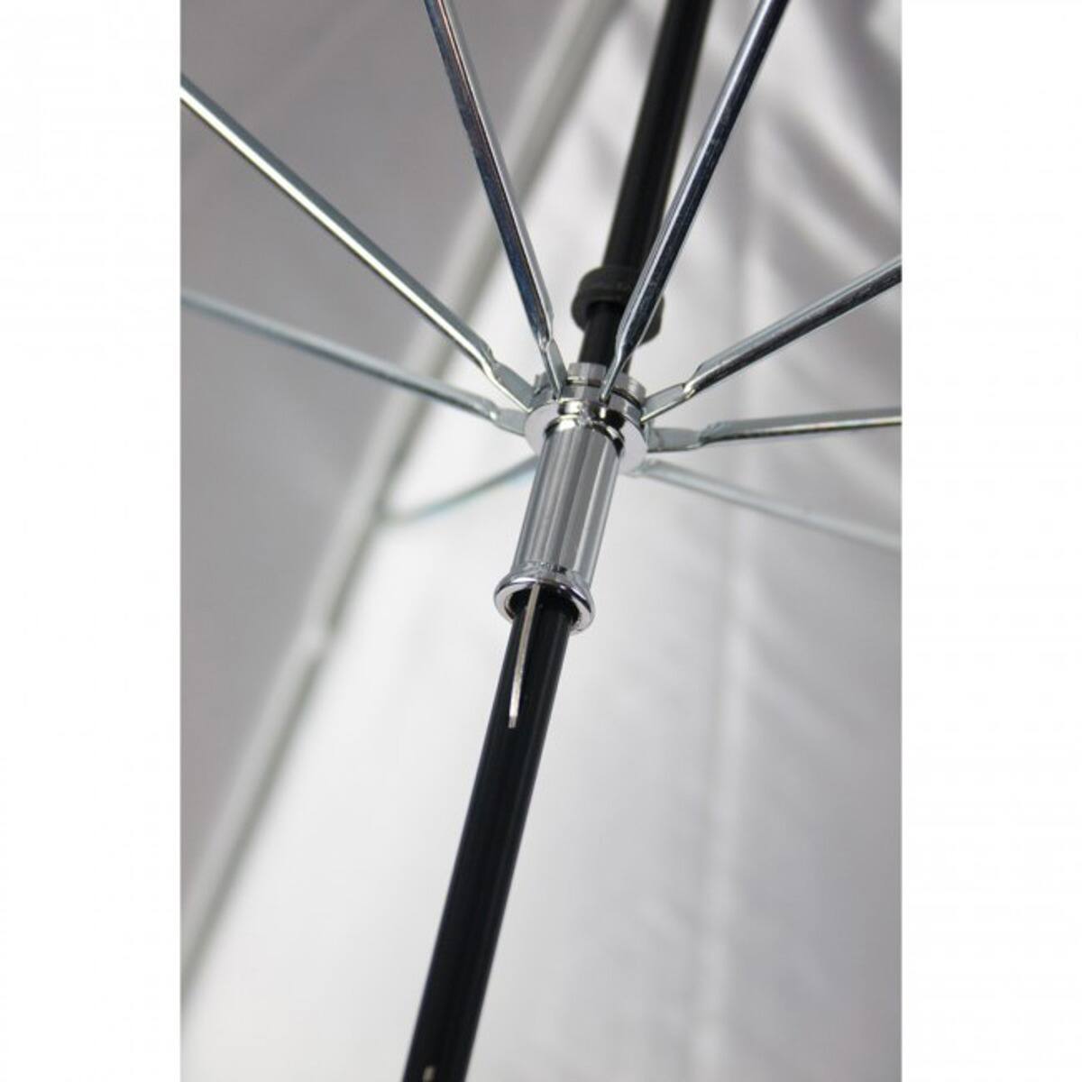 Alt View 5. Westcott - Westcott 2003 32" Optical White Satin Umbrella - Fiberglass Frame.