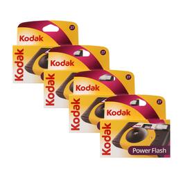 Kodak - 35mm Disposable 800 Camera with Power Flash (27 Exposures) - 4 Units