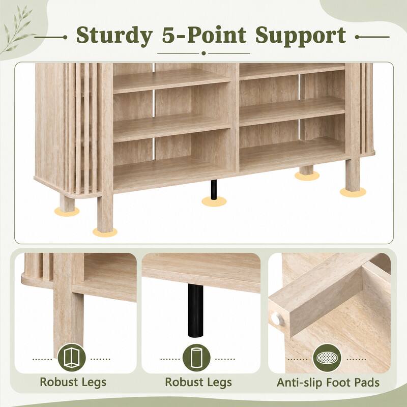 Sturdy 5-Point Support

Robust Legs
Robust Legs
Anti-slip Foot Pads