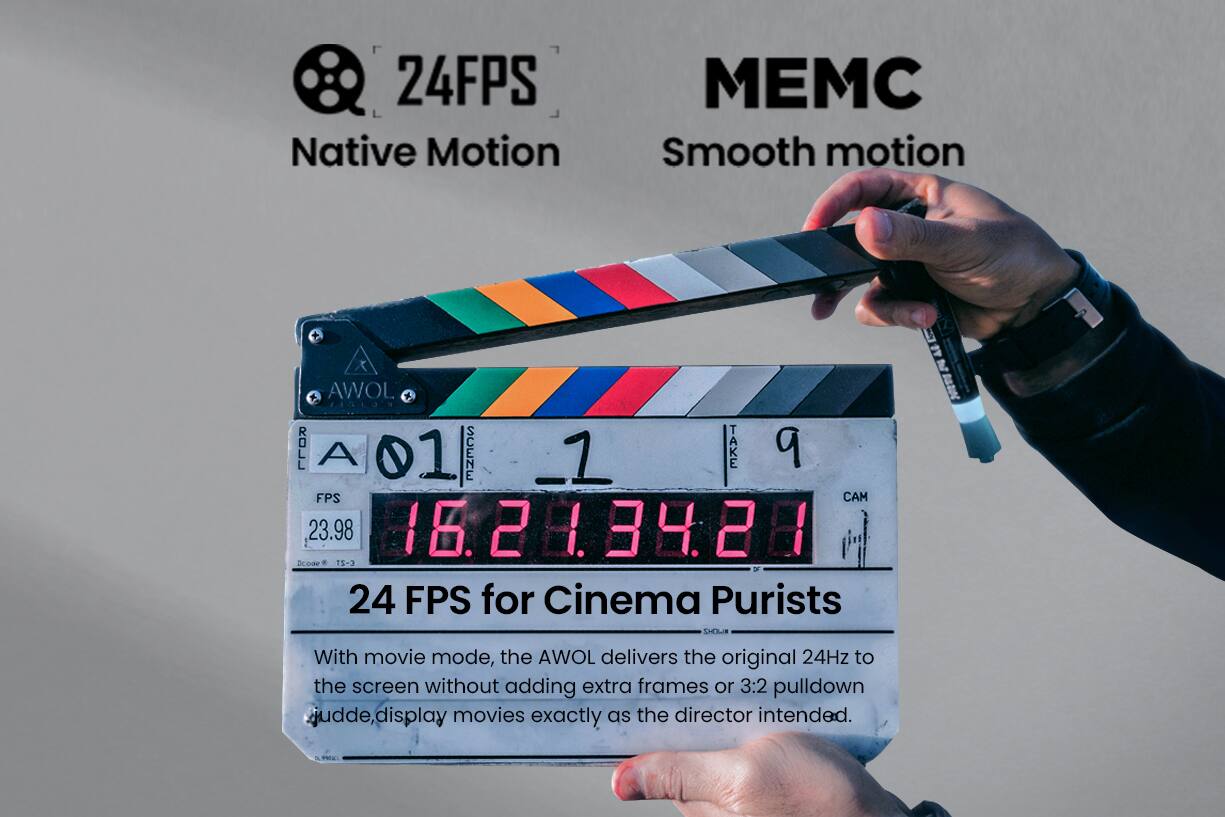 Alt View 39. AWOL Vision - LTV-3000 Pro 4K Smart UHD 3D Triple Laser Ultra Short Throw Projector with HDR10+, Dolby Vision & Atmos - Black.