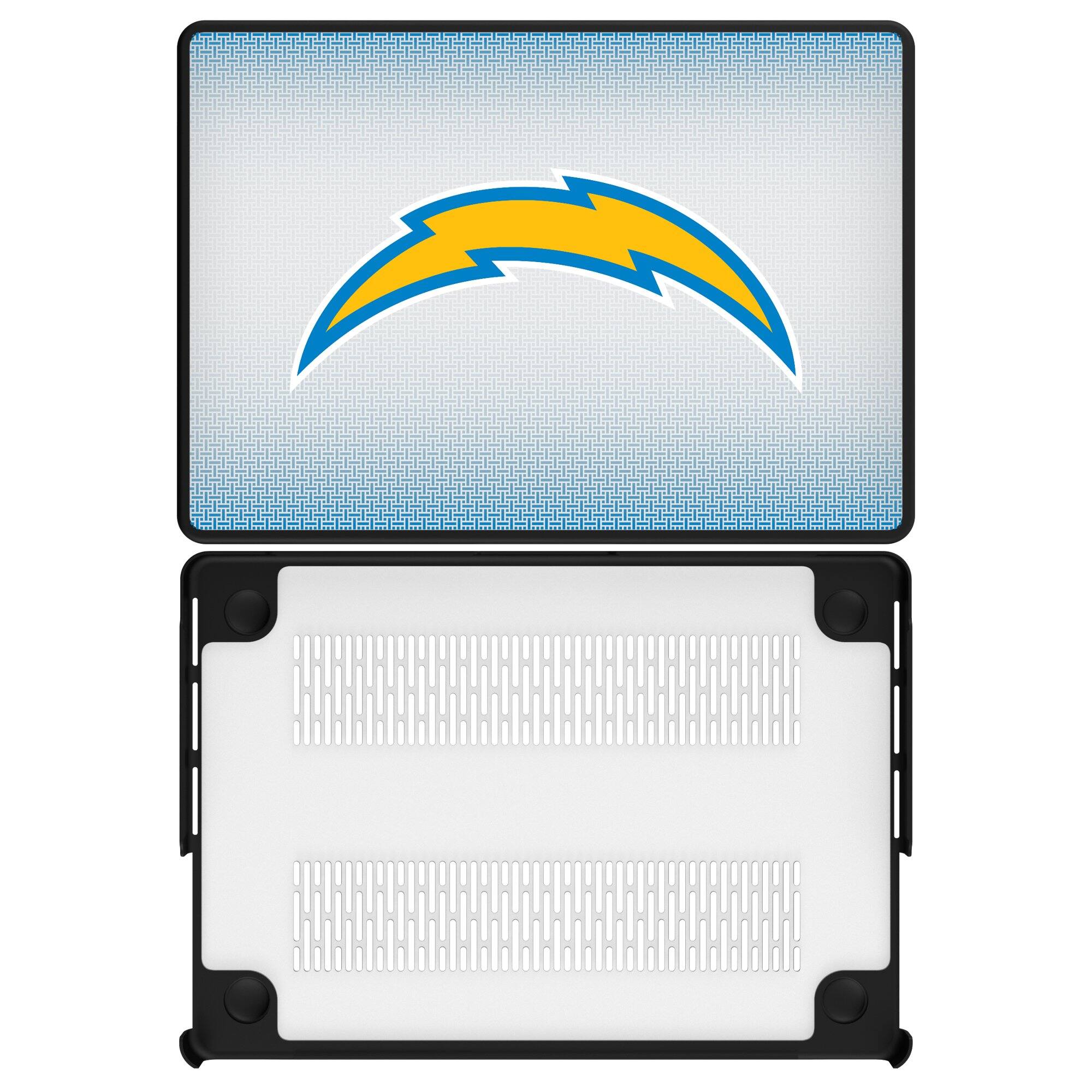 Front. Keyscaper - Los Angeles Chargers Linen MacBook Case - Pro 13 in - Multicolor.