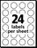 24 labels per sheet