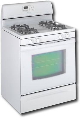 Angle Standard. Whirlpool - 30" Self-Cleaning Freestanding Gas Range - White on White.