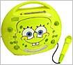 Front Detail. Emerson - SpongeBob SquarePants Portable Karaoke CDG System with Microphone.