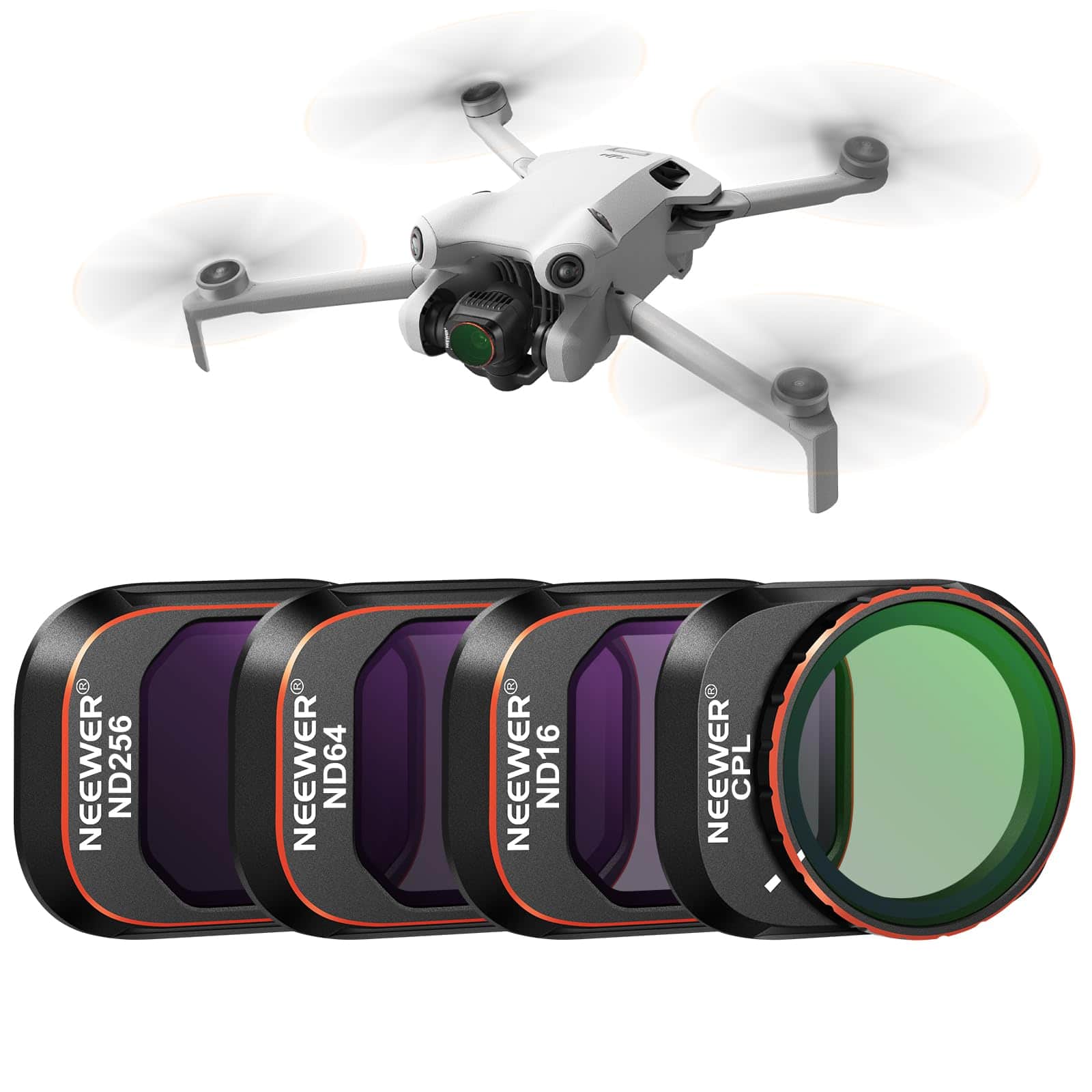 Neewer - 4-Pack ND/CPL Filter Set for DJI Mini 4 Pro - Multi-Coated HD Filters for Drone Camera