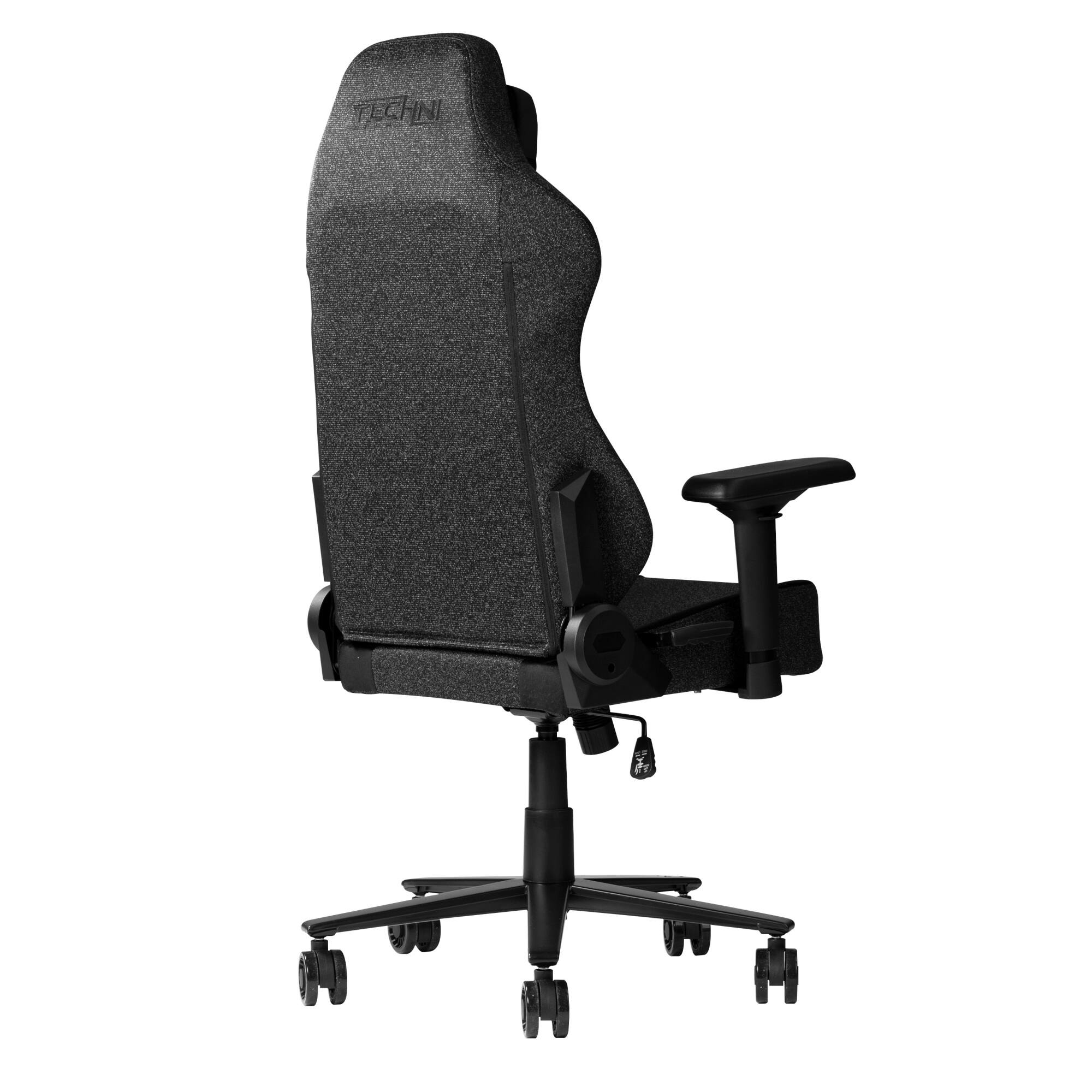 Alt View 5. GOODSILO - Premium Fabric Memory Foam Gaming Chair with Adjustable Features for Ultimate Comfort - Black.