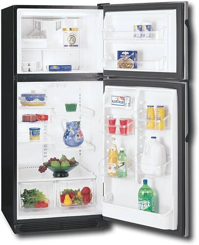Angle Standard. Frigidaire - 20.5 Cu. Ft. Top-Mount Refrigerator - Stainless-Steel.