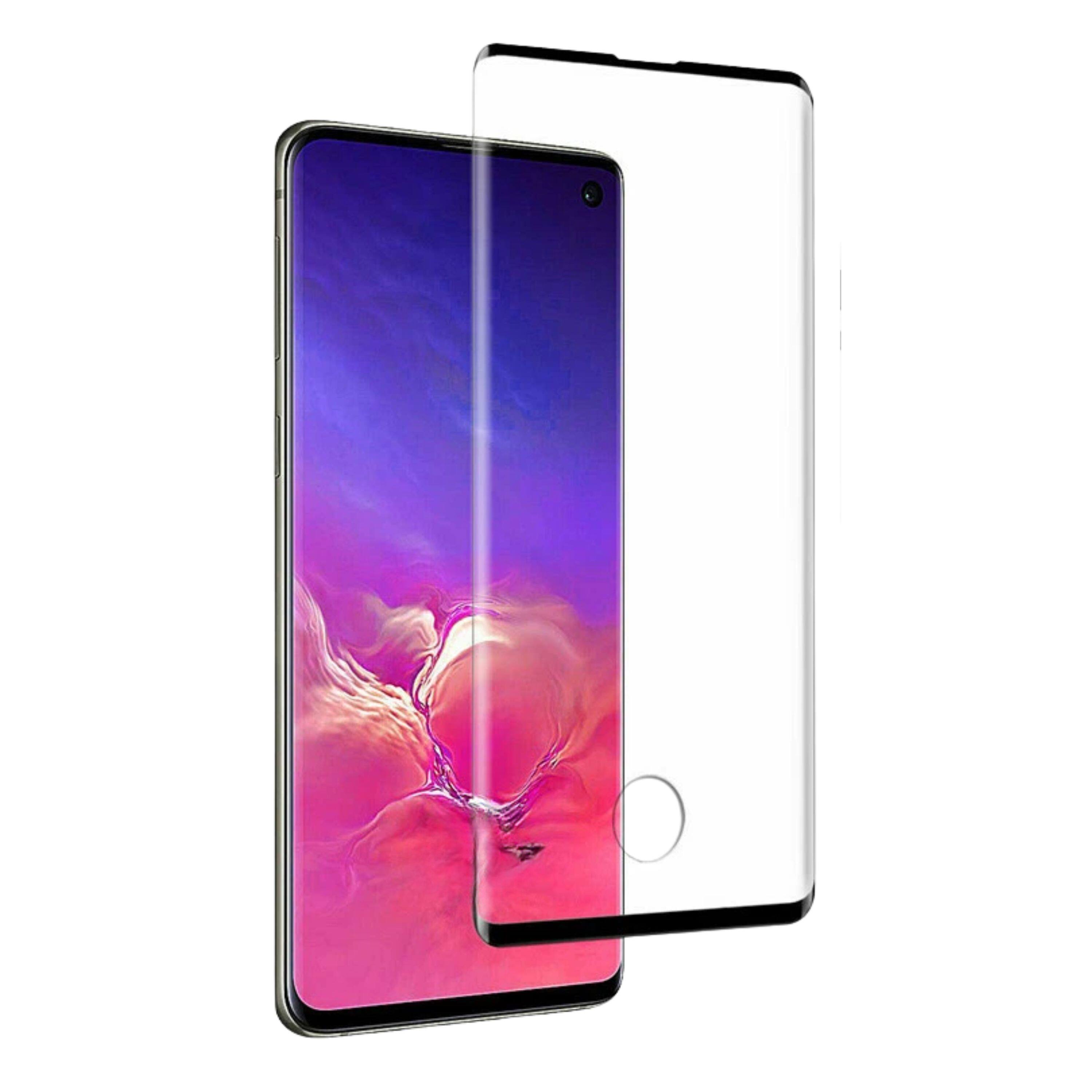Front. Kitcheniva - Full Cover Tempered Glass Screen Protector For Samsung S10 Plus 2 Pack - Clear.