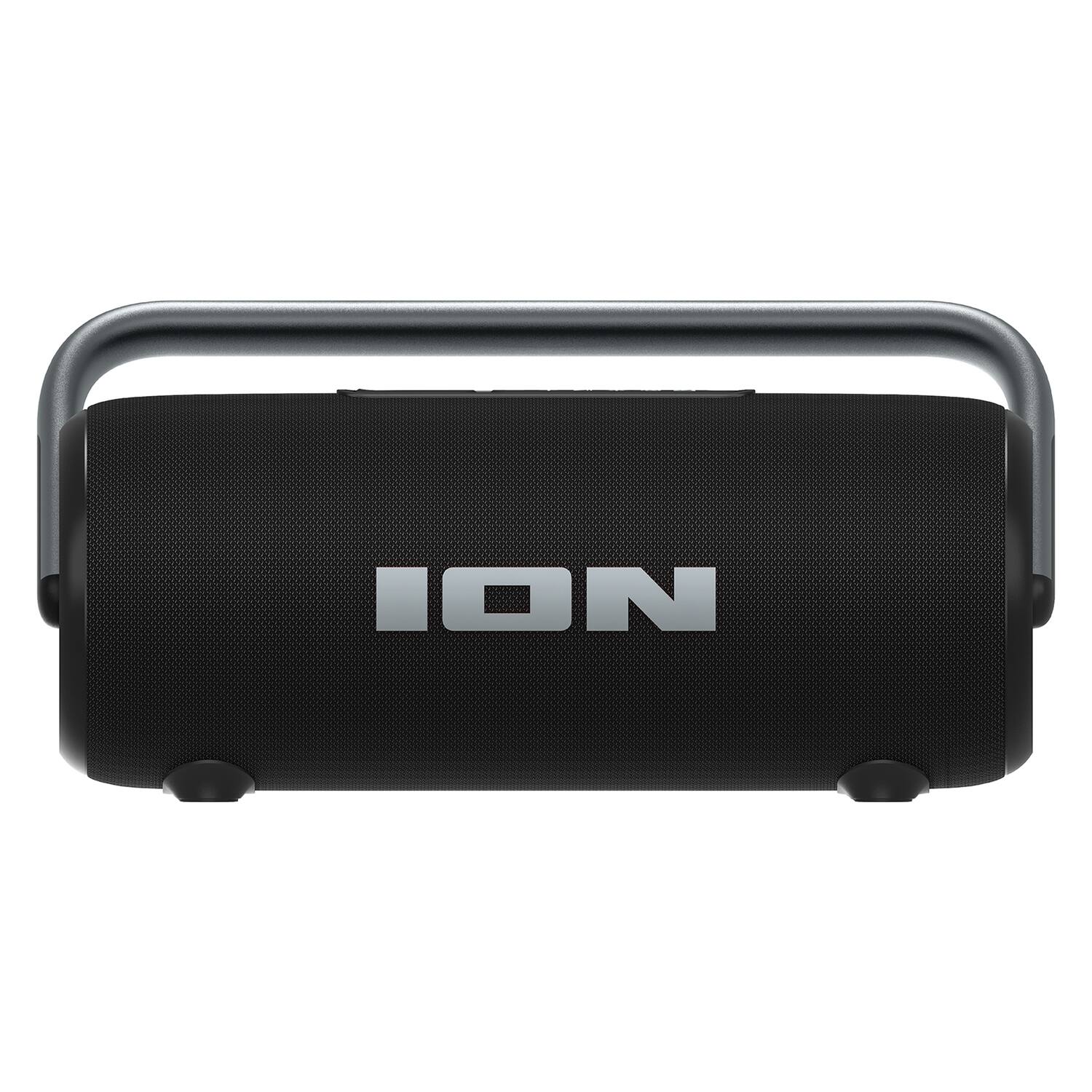 Alt View 4. ION Audio - 110W Rechargeable Bluetooth Speaker with Lights, Auracast, Mic, USB/Aux, Water-Resistant, 12 Hr Play Time - Black.