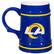 Alt View 1. Evergreen Enterprises - Los Angeles Rams 24oz. Ceramic Stein Cup with Gift Box - Multicolor.