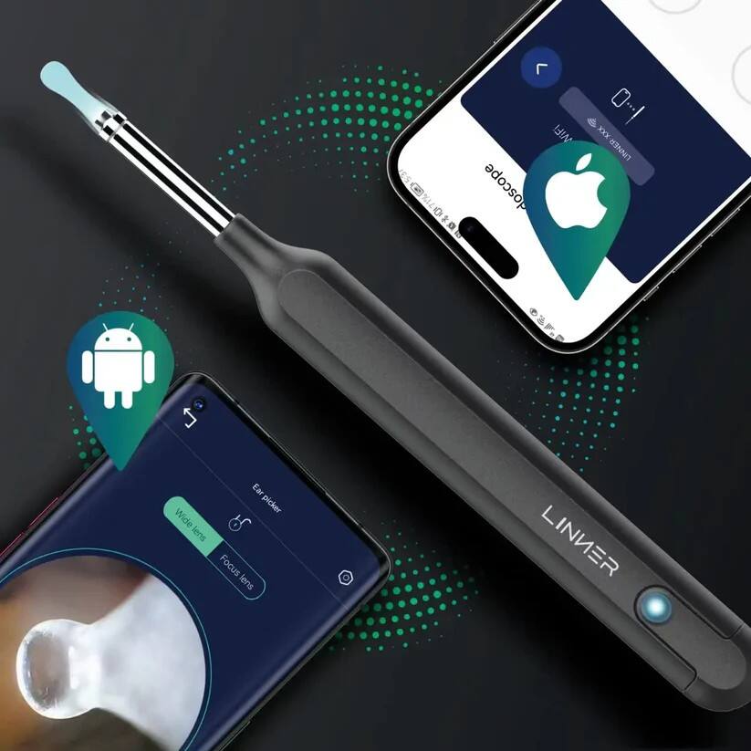 5:37 10 a 6 0-! WE! XXX LINER-XXX doscope 3 F L Ear picker Wide lens Focus lens LINER