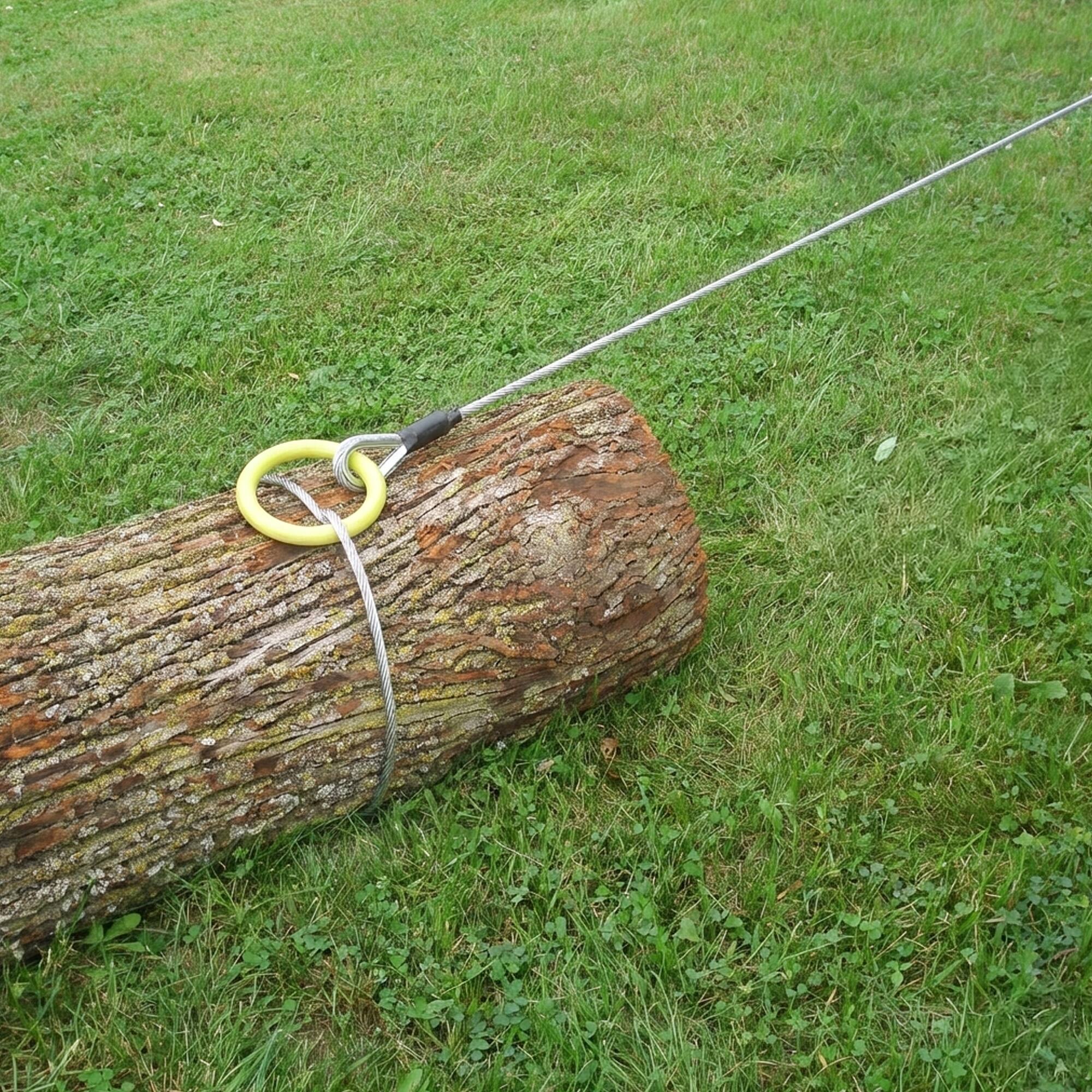 Alt View 2. Timber Tuff - Timber Tuff TMW-38 ATV and UTV Heavy Duty Log Lumber Choker Cable with Tow Rings.