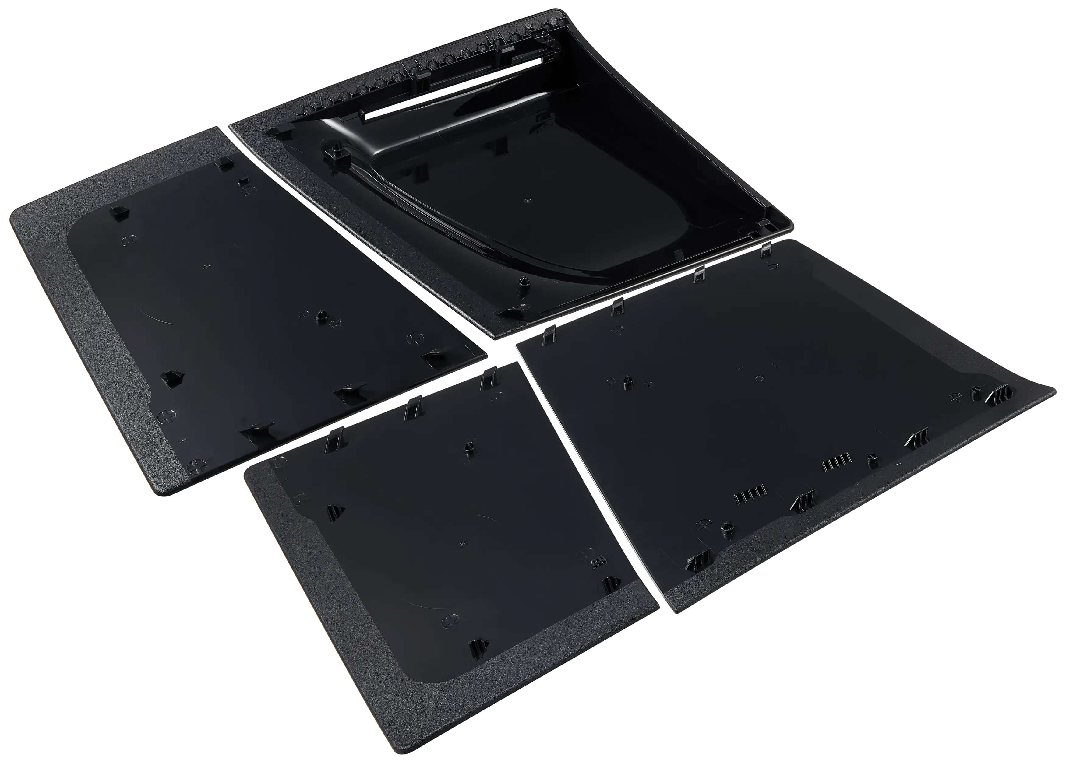 Alt View 2. MobileSentrix - Ghost of Yotei - Faceplate Covers (Top & Bottom) Replacement Compatible For PlayStation 5 Slim Disc Edition PS5 - Black - Black.