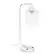 Alt View 14. Lalia Home - Modern Iron Desk Lamp with Glass Shade and USB Charging - White.