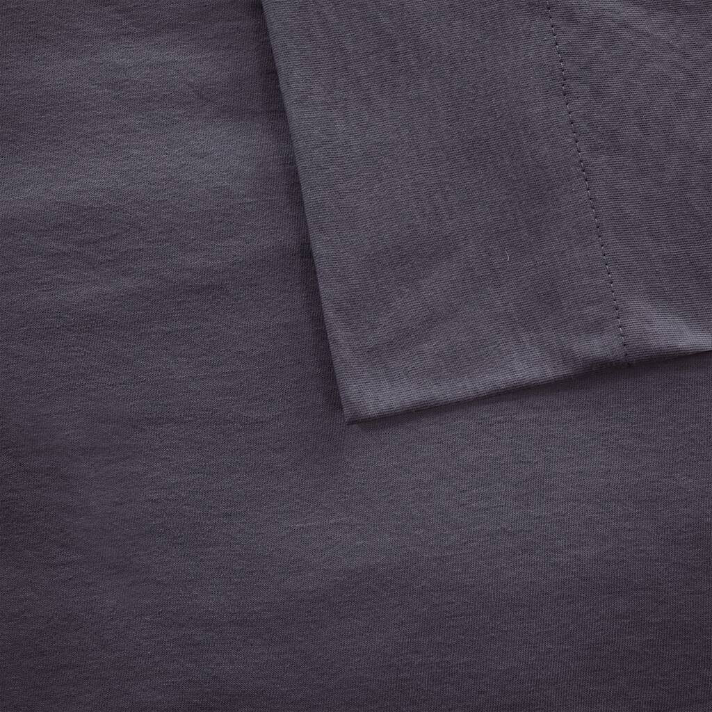 Alt View 5. Gracie Mills - Gracie Mills Atlas All-Season Cotton Blend Jersey Knit Sheet Set - Dark Grey.