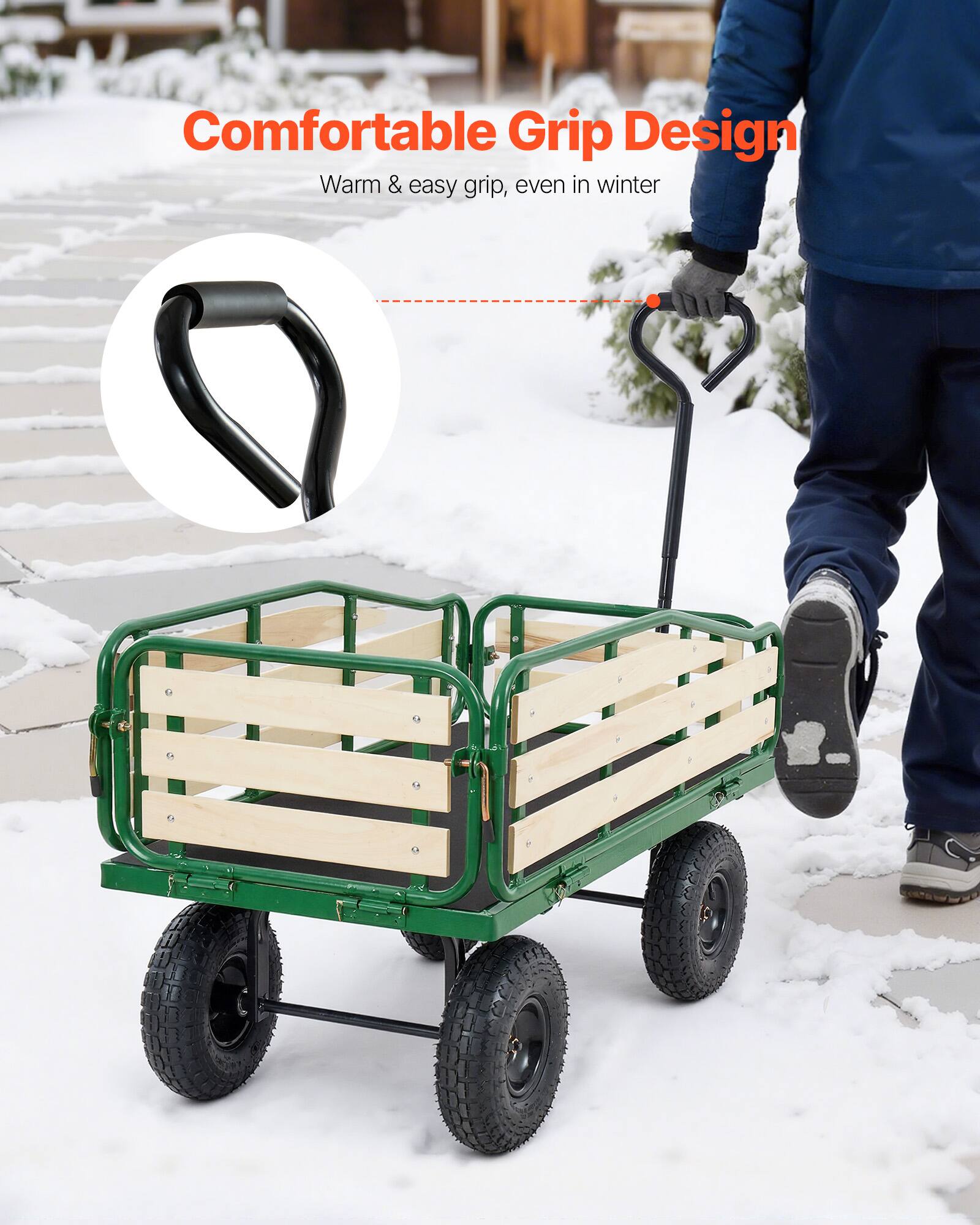 Comfortable Grip Design  
Warm & easy grip, even in winter