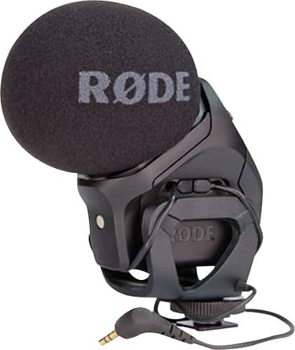RØDE - Stereo VideoMic Pro On-Camera Microphone - Black-Front_Standard
