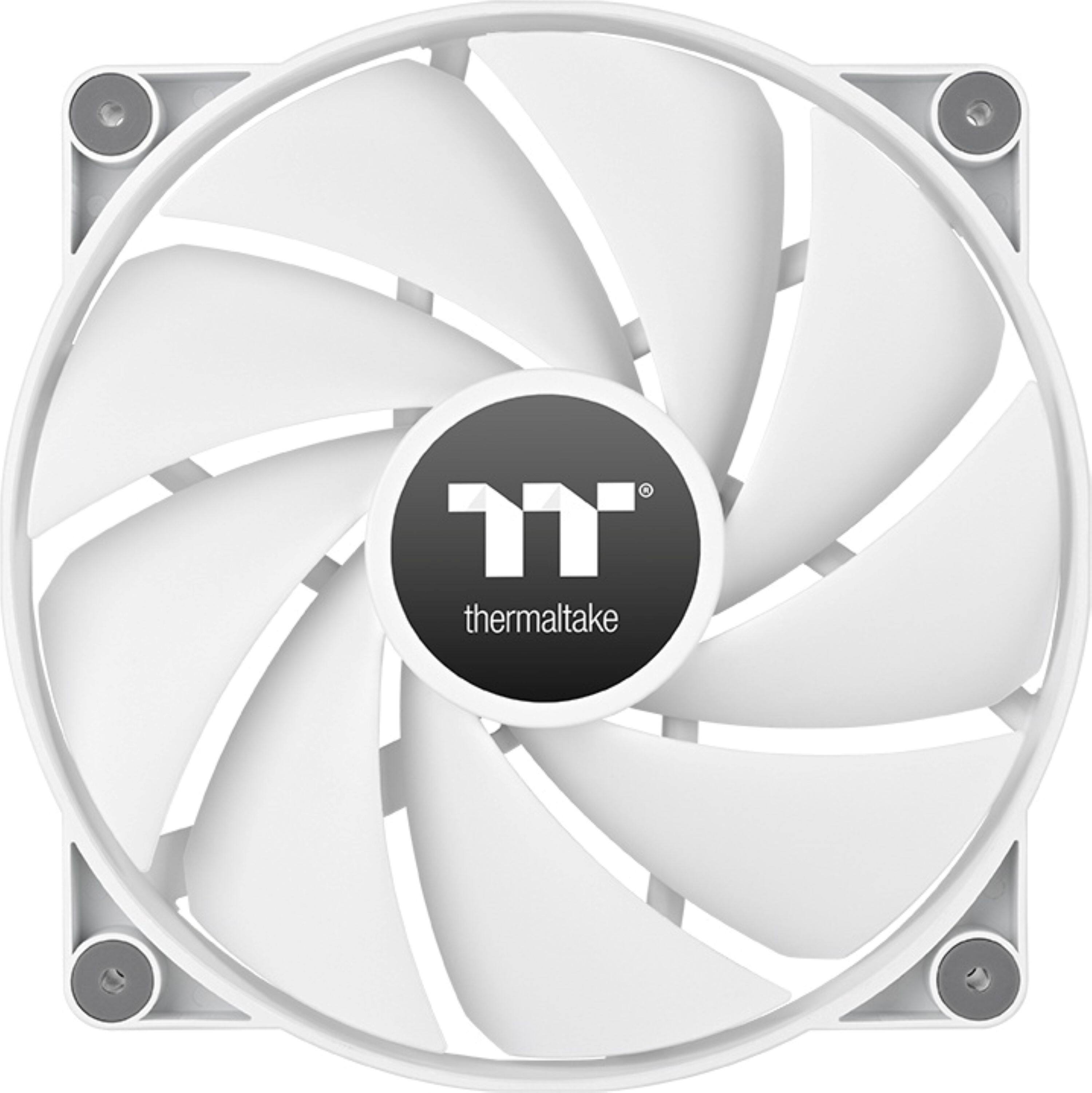 Angle. Thermaltake - CT200 PWM 200mm Computer Case Fan with Hydraulic Bearing (Single Pack) - White.