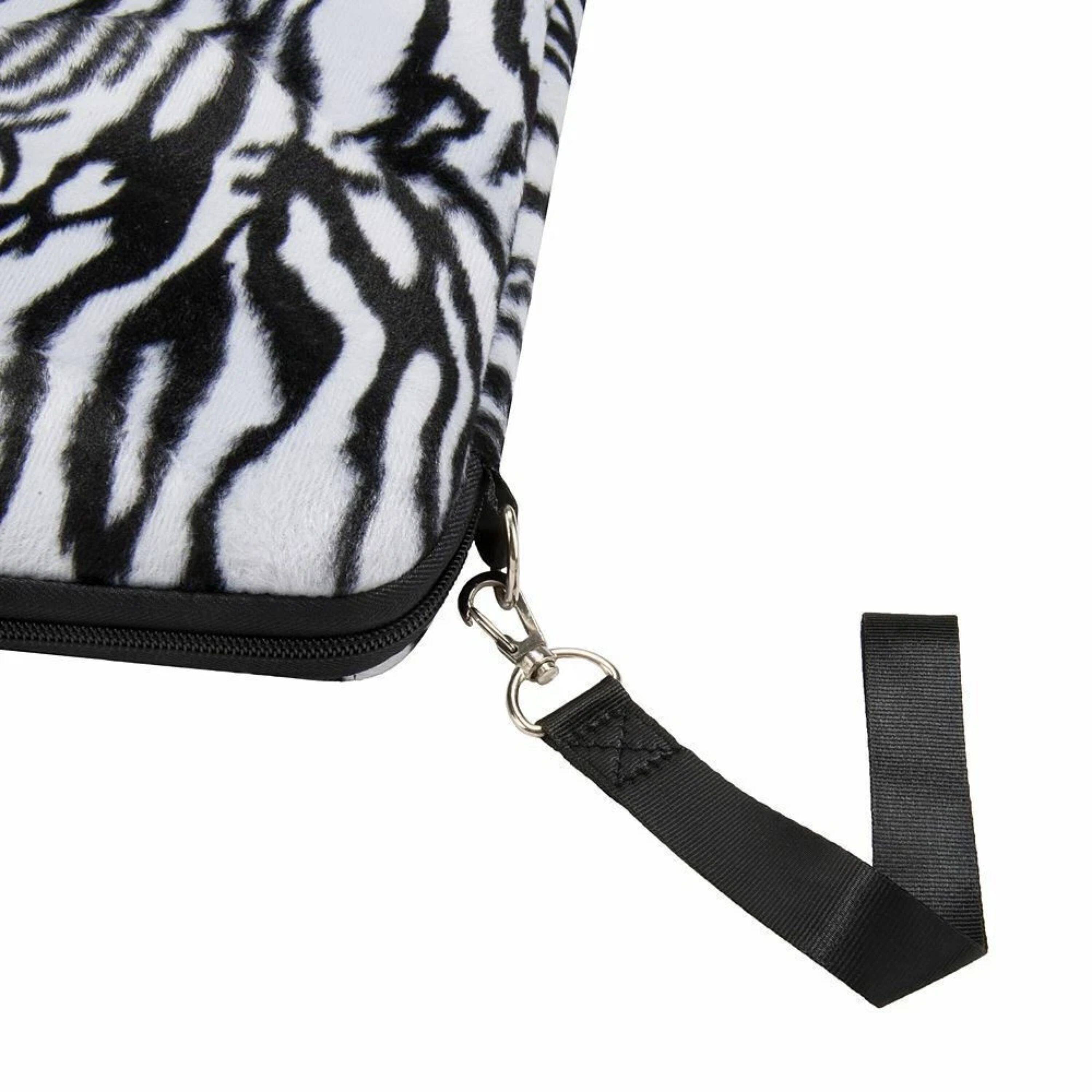 Left. Kitcheniva - Printed Laptop Sleeve Case Carry Bag For 13" Laptop Notebook - White/Black.