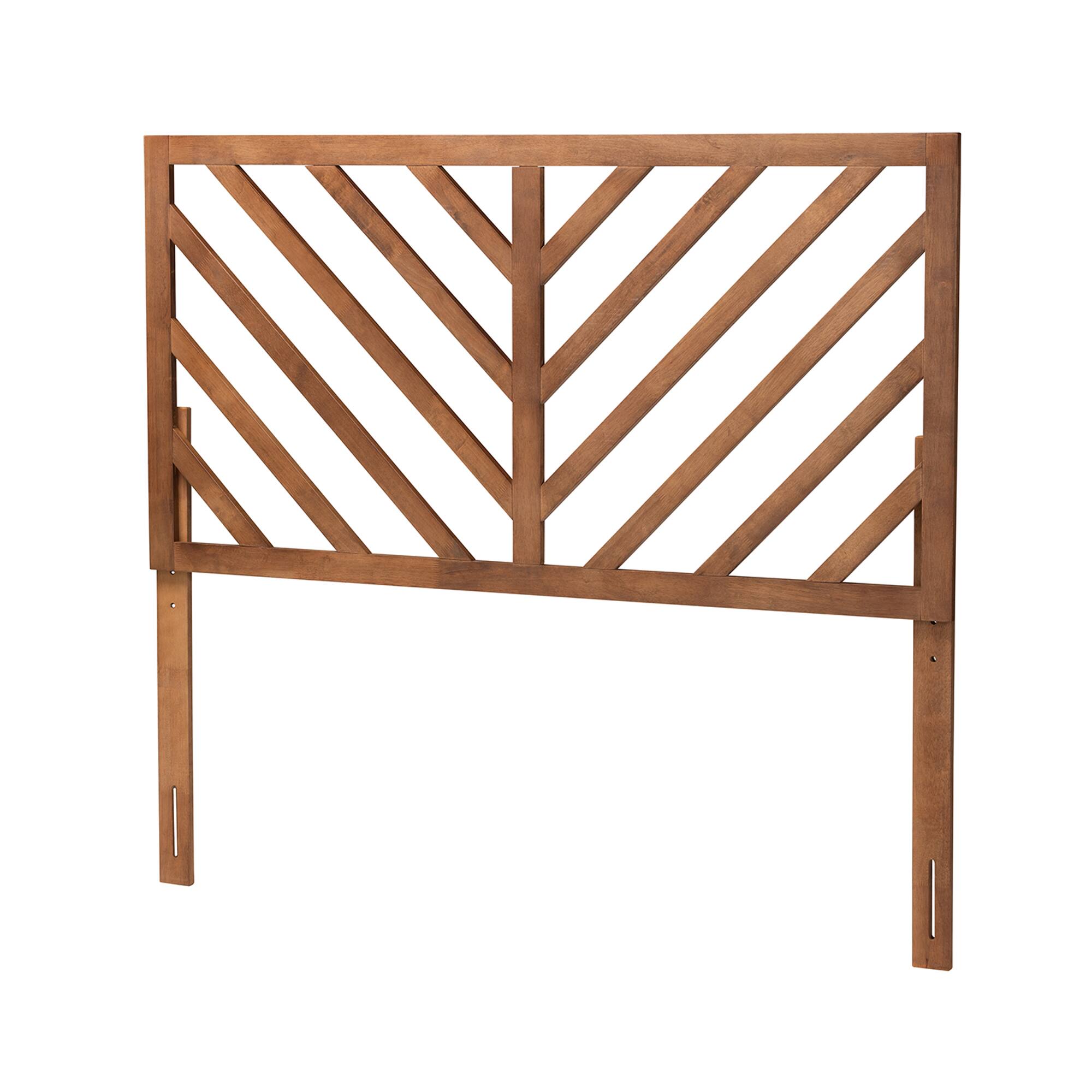 Front. Baxton Studio - Belisma Modern and Contemporary Finished Wood Queen Size Headboard - Ash Walnut.