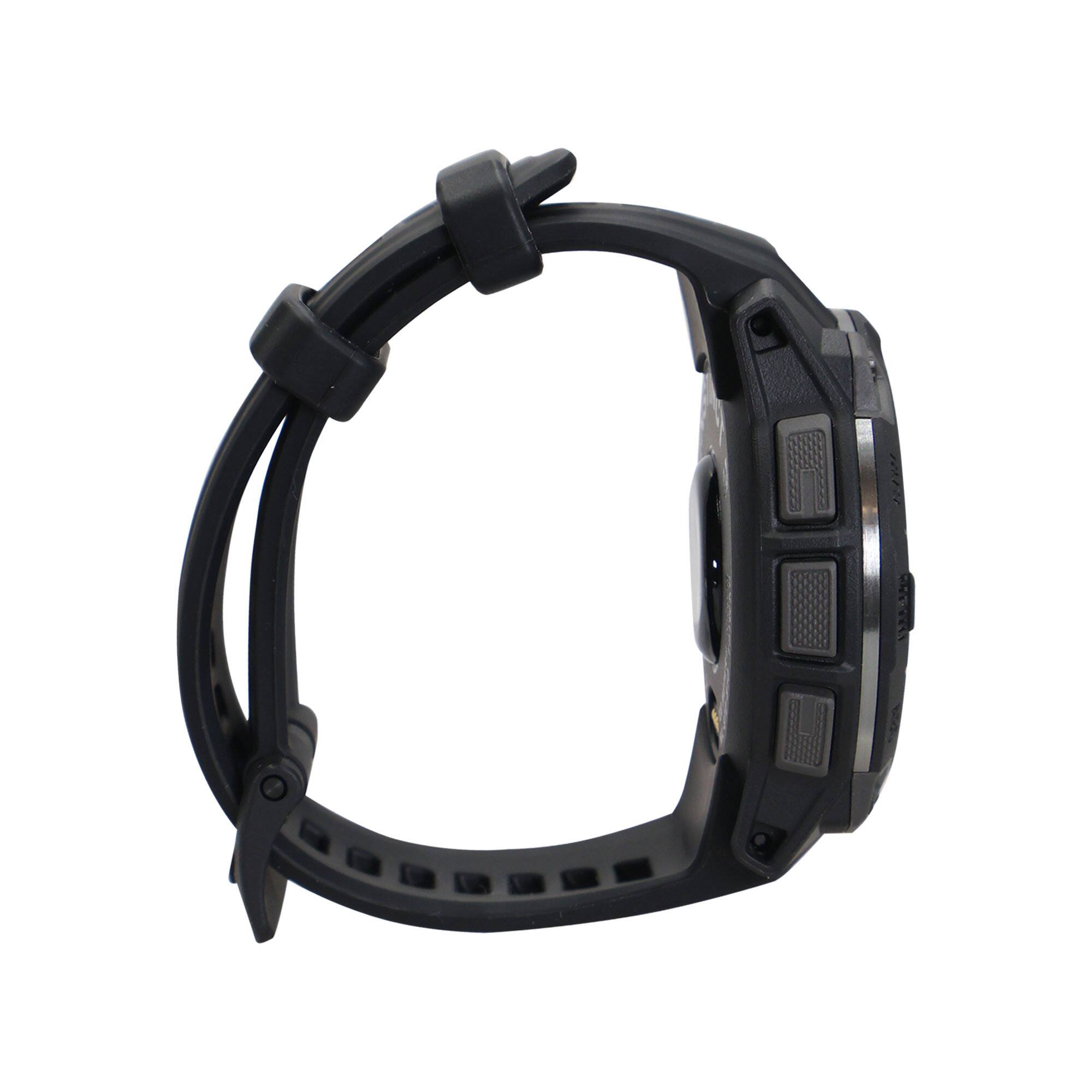 Alt View 1. Garmin - Garmin Instinct 3 AMOLED Rugged Outdoor GPS Smartwatch 45mm Silicone Band (Black) with USB Plug and Cleaning Cloth - Black.