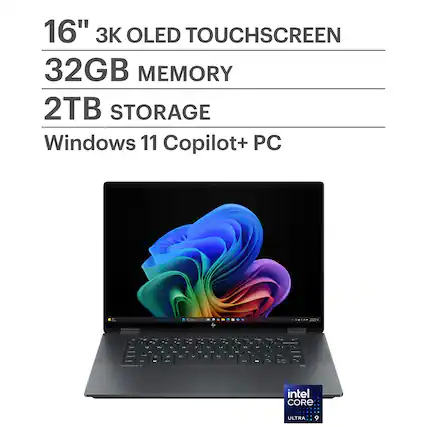 16" 3K OLED TOUCHSCREEN
32GB MEMORY
2TB STORAGE
Windows 11 Copilot+ PC
Intel Core Ultra 9