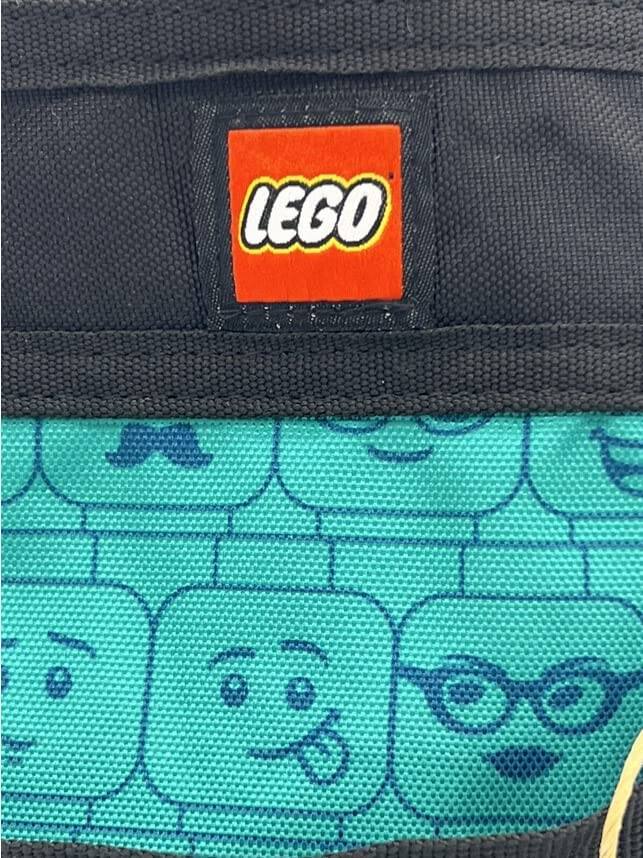 Alt View 3. LEGO - LEGO: VIP Exclusive Drawstring Brick Bag - Teal [LEGO, #5007488].